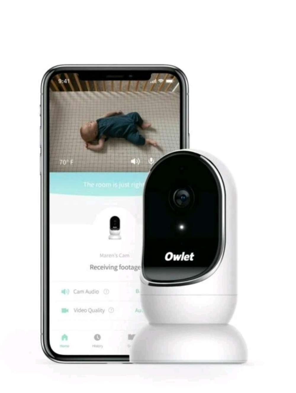 Owlet Cam Video Baby Monitor - Smart Baby Monitor with Camera and Audio HD